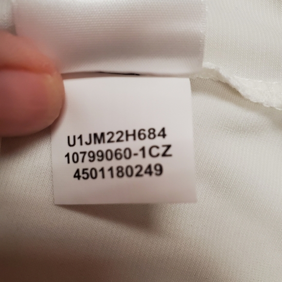 Kasper Women's White Scalloped Tank Top. SMALL. NWT - Picture 5 of 9